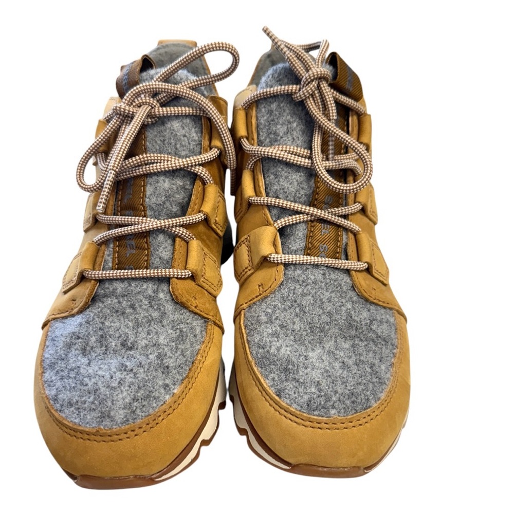 Sorel Women’s Kinetic Caribou Waterproof Camel Brown and Gray Shoes Size 7 - Picture 3 of 8